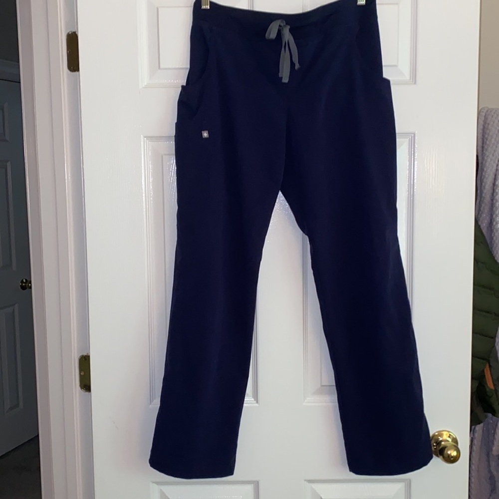 Figs Kade Cargo Scrub Pants Medium Navy